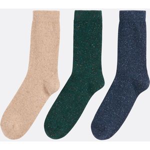 LA REDOUTE COLLECTIONS - Set van 3 Paar Sokken - Blauw - Wol