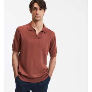LA REDOUTE COLLECTIONS - Polo - Kastanje - Polyester - Korte Mouwen