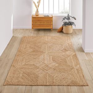 Vloerkleed in jute, Malcan LA REDOUTE INTERIEURS. Jute materiaal. Maten 200 x 290 cm. Beige kleur