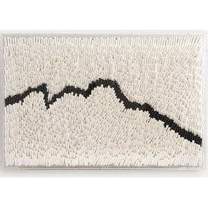 Kaze AM.PM - Wanddecoratie - Grijs Wit - Papier - Handgemaakt