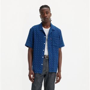 Bedrukt hemd LEVI'S. Tencel/lyocell materiaal. Maten S. Blauw kleur