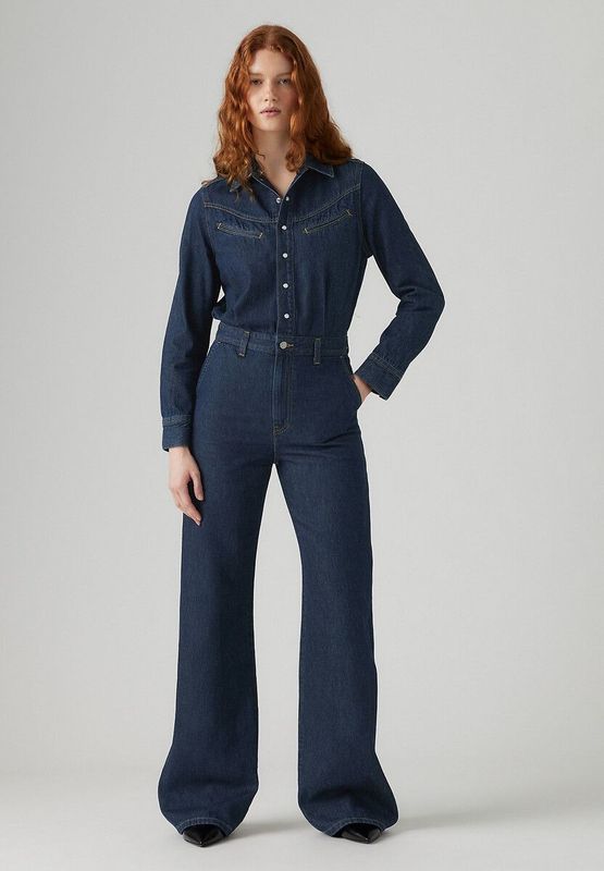 Levi'svoor vrouwen. 003S4-0000 Marinier Rinoa Aap (S), Casual, Katoen, Lange mouwen, Marineblauw