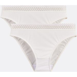LA REDOUTE COLLECTIONS - Set van 2 Slips - Wit - Microvezel