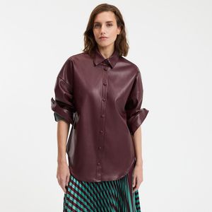 La Redoute Collections - Signature APOLLINE - Hemd - Bordeaux Rood - Polyester