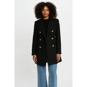 MORGAN - Halflange Jas - Zwart - Polyester