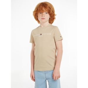 T-shirt met korte mouwen, 10-16 jaar TOMMY HILFIGER. Katoen materiaal. Maten 10 jaar - 138 cm. Beige kleur