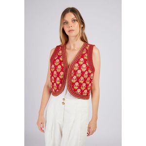 JOAKIM DERHY - Mouwloos Vest - Rood - Katoen