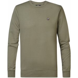 Sweater met ronde hals PETROL INDUSTRIES. Katoen materiaal. Maten XL. Groen kleur