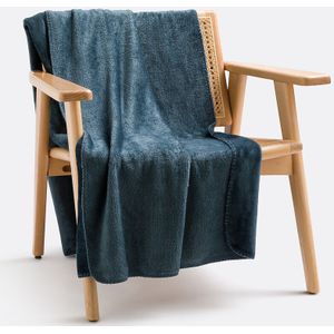 Maxine - Fleece Plaid - Inktblauw - Gerecycled Polyester