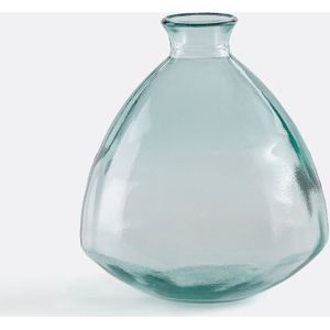 Izolia - Vaas Dame-Jeanne - Glas - Groen - Hoogte 19 cm