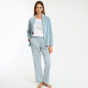 SO'HOME - 3-delige Pyjama - Blauw - Jersey Materiaal