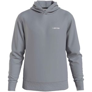 Hoodie met klein logo CALVIN KLEIN. Katoen materiaal. Maten L. Grijs kleur