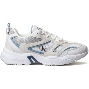 Sneakers Retro Tennis CALVIN KLEIN. Leer materiaal. Maten 41. Wit kleur