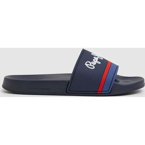 Slippers Portobello PEPE JEANS. Polyurethaan materiaal. Maten 45. Blauw kleur