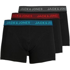 Set van 3 boxershorts JACK & JONES. Katoen materiaal. Maten XXL. Zwart kleur