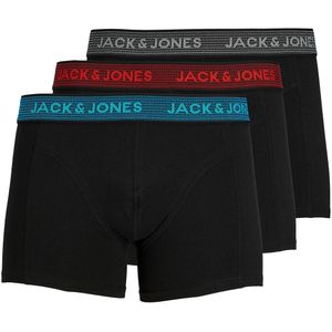 Set van 3 boxershorts JACK & JONES. Katoen materiaal. Maten XL. Zwart kleur