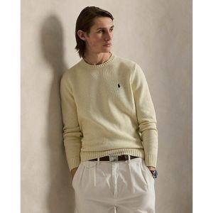 Trui met ronde hals in katoen POLO RALPH LAUREN. Katoen materiaal. Maten XL. Beige kleur