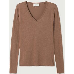 AMERICAN VINTAGE - JACKSONVILLE - T-shirt - Kastanje - Katoen