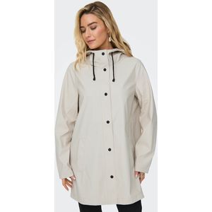 Onlnewellen - Regenjas - Groen - Waterafstotend - Capuchon - Knoopsluiting