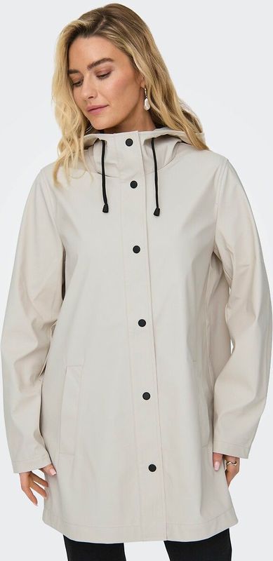 Onlnewellen - Regenjas - Groen - Waterafstotend - Capuchon - Knoopsluiting