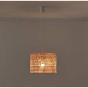 Hanglamp / Lampenkap in raffia L25 cm, Dolkie LA REDOUTE INTERIEURS. Rabane materiaal. Maten één maat. Beige kleur
