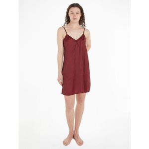 TOMMY HILFIGER - Nachthemd Monogram Lace - Bordeaux - Polyester