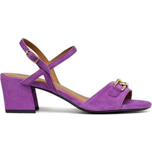 Sandalen met hak New Eraklia 50 GEOX. Leer materiaal. Maten 37. Violet kleur