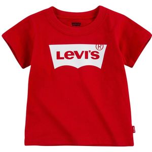 T-shirt LEVI'S KIDS. Katoen materiaal. Maten 12 jaar - 150 cm. Rood kleur