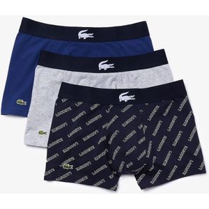 Set van 3 boxershorts LACOSTE. Katoen materiaal. Maten XXL. Wit kleur