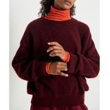 AMERICAN VINTAGE - VITOW - Trui - Granaat - Wolmix - Lange Mouwen - Boothals