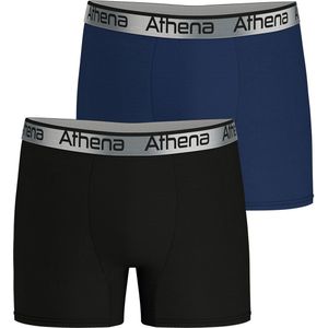 Set van 2 boxershorts 720 Stretch Adjust ATHENA. Polyamide materiaal. Maten 3XL. Zwart kleur