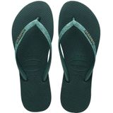 Teenslippers Slim Sparkle II HAVAIANAS. Rubber materiaal. Maten 41/42. Groen kleur