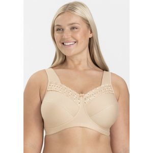 Miss Mary of Sweden Broderie Anglaise katoenen comfortbeha zonder beugel 80B Beige