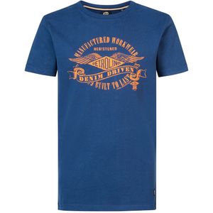 T-shirt met korte mouwen PETROL INDUSTRIES. Katoen materiaal. Maten 16 jaar - 174 cm. Blauw kleur
