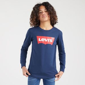 T-shirt met lange mouwen LEVI'S KIDS. Katoen materiaal. Maten 6 mnd - 67 cm. Blauw kleur