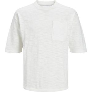JACK & JONES - T-shirt - Wit - Katoen - Korte Mouwen - Ronde Hals