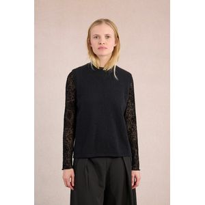 MOLLY BRACKEN - Mouwloze Trui - Zwart - Acryl Materiaal