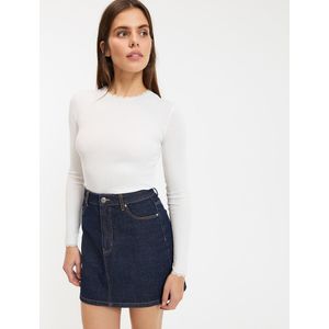 LA REDOUTE COLLECTIONS - T-shirt - Wit - Modal - Details in Kant