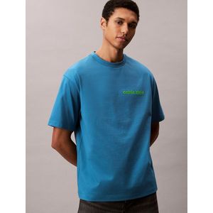 Calvin Klein Jeans - T-shirt - Blauw - Katoen