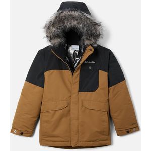 Parka met kap Nordic Strider COLUMBIA. Polyester materiaal. Maten 18 jaar - 168 cm. Kastanje kleur