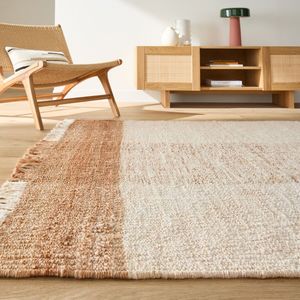 Vloerkleed 100% jute, Tevia LA REDOUTE INTERIEURS. Jute materiaal. Maten 200 x 290 cm. Beige kleur