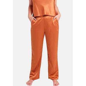 Glam Chic - Pyjamabroek - Karamel - Satijn - 100% Polyester