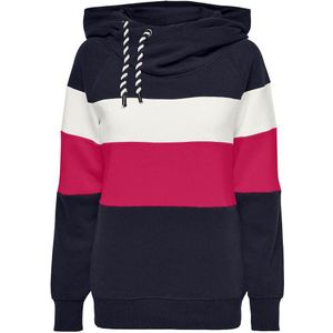 ONLY - Hoodie - Blauw - Polyester