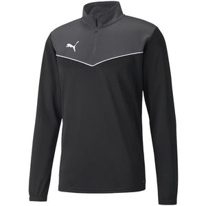 Sweater met 1/4 rits, voor voetbal PUMA. Polyester materiaal. Maten S. Grijs kleur