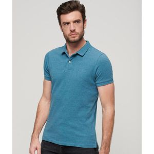 Polo met korte mouwen, piqué SUPERDRY. Katoen materiaal. Maten S. Blauw kleur