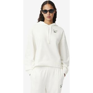 LACOSTE - Oversized Hoodie - Ecru - Katoen