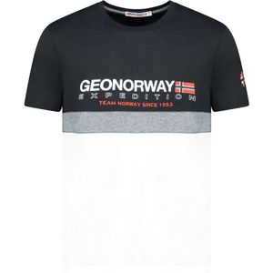 Jdouble - GEOGRAPHICAL NORWAY - T-shirt - Zwart - Katoen
