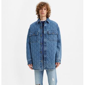 Jeanshemd Barstow Western LEVI'S. Katoen materiaal. Maten L. Blauw kleur