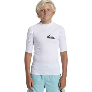T-shirt met korte mouwen, UV-bescherming QUIKSILVER.  materiaal. Maten 10 jaar - 138 cm. Wit kleur