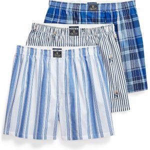 Polo Ralph Lauren - Boxershorts - Blauw - Set van 3 - Katoen
